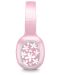 Безжични слушалки Cellularline - MS Basic Shiny Flowers, розови - 2t